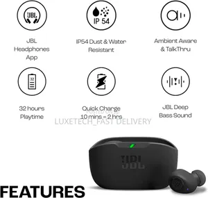 JBL Wave Buds in-Ear Wireless Earbuds With Noise Cancelation