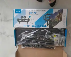 TV Wall Bracket Mount Tiltable Swiveling 32-75inch Upto 50KG