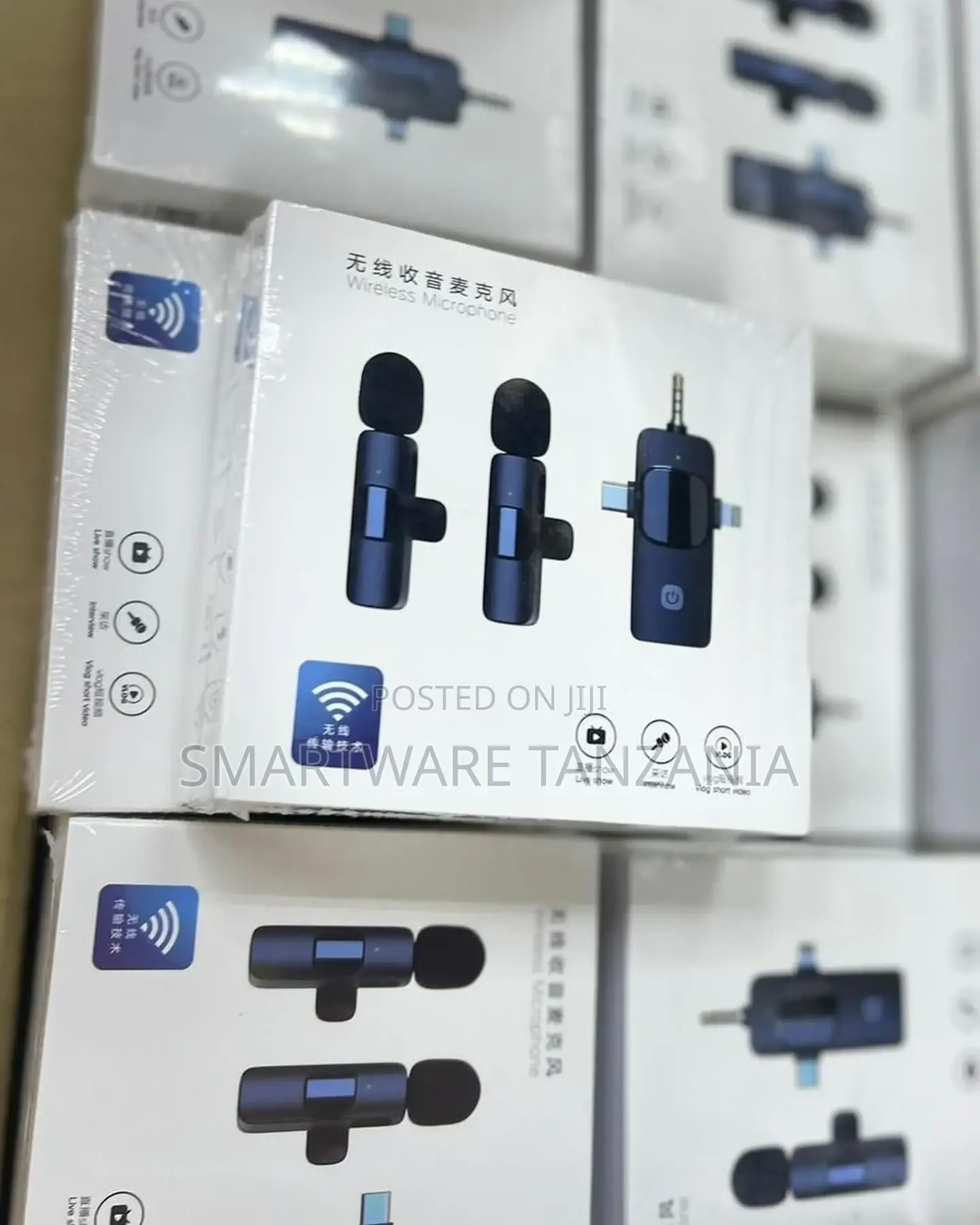 3 In 1 Wireless Lavalier Microphone, Noise Reduction Mic