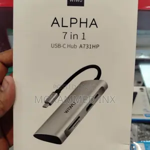 WIWU ALPHA 7 in 1 Hdmi X 1 / Type C X 1 / Usb 3.0 X 3/
