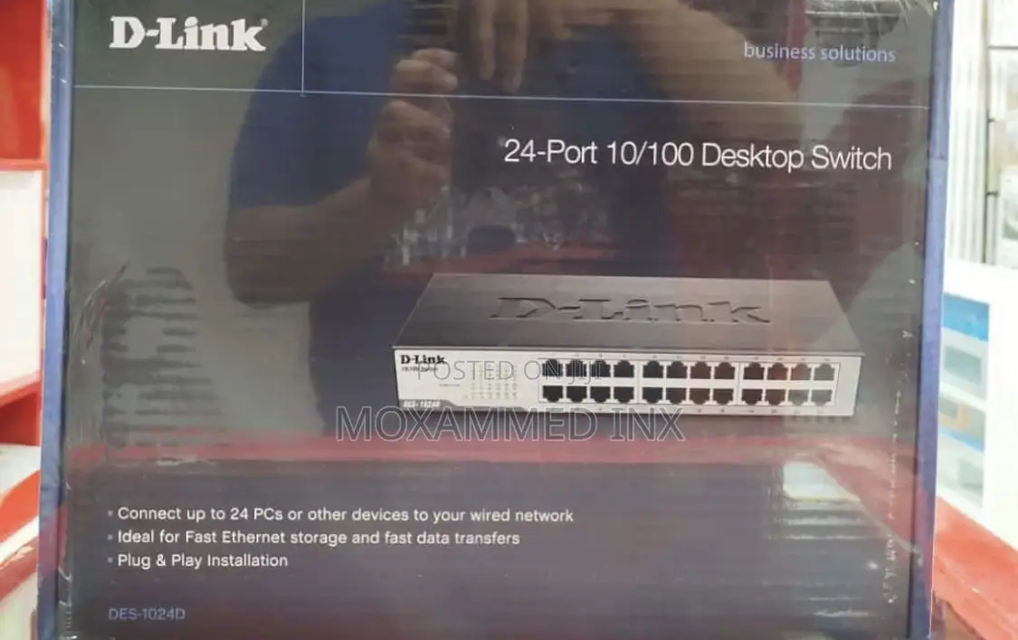 D Link 24-Port 10/100 Desktop Switch