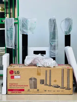 LG Home Theatre Spika 5 Watts 1000 Mpya Sana Sana Full Box.