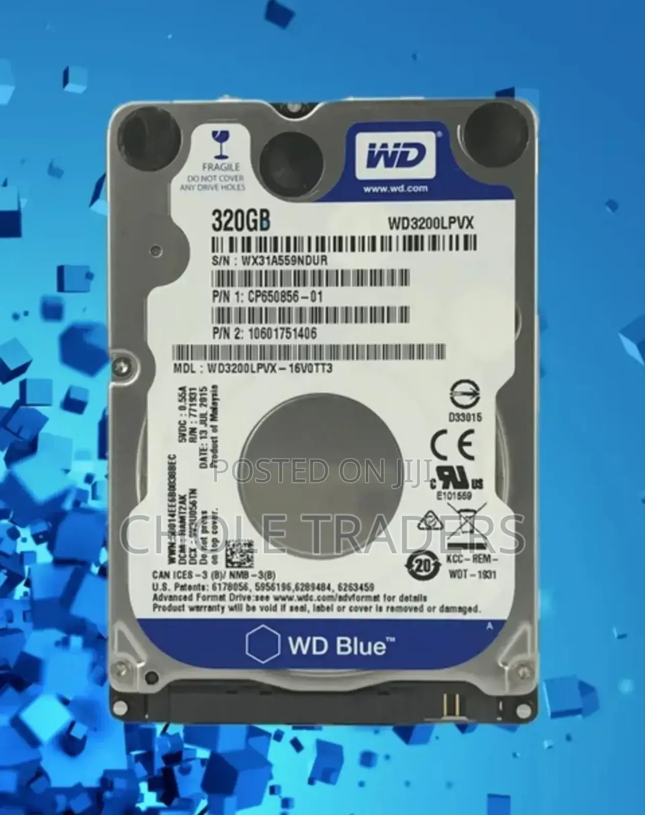 WD 320GB Laptop Internal Hard Disk Drive (HDD)