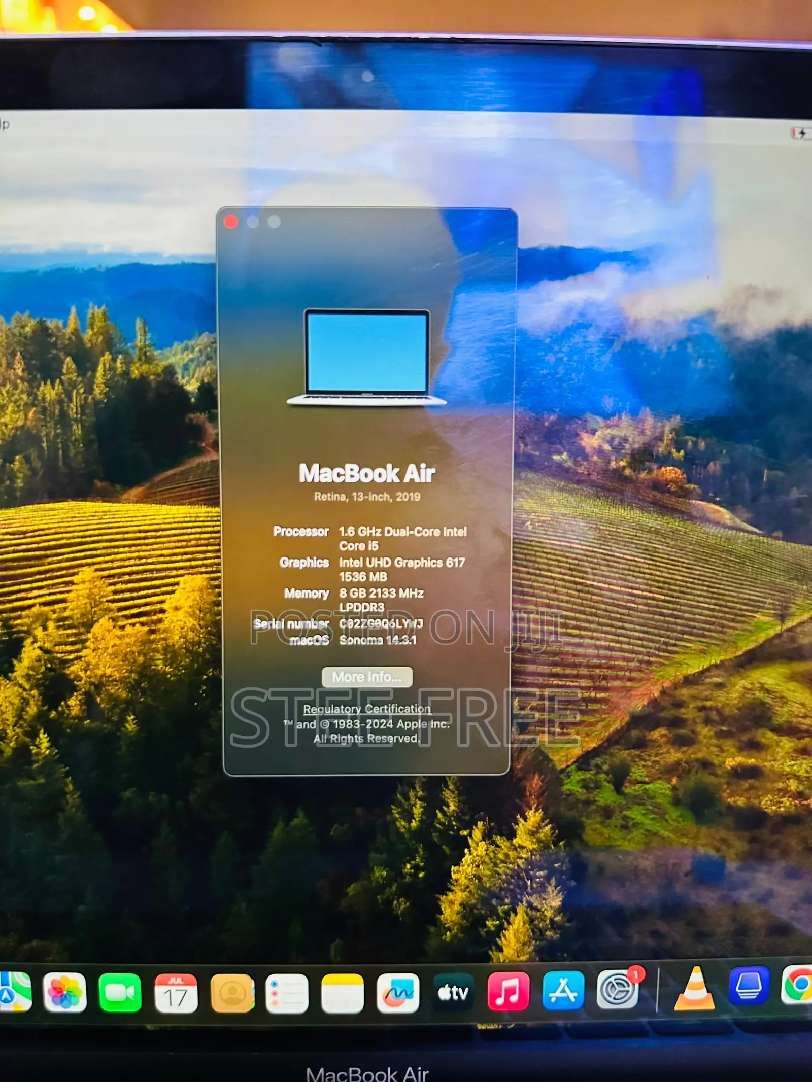 Laptop Apple MacBook Air 2019 8GB Intel Core I5 SSD 128GB