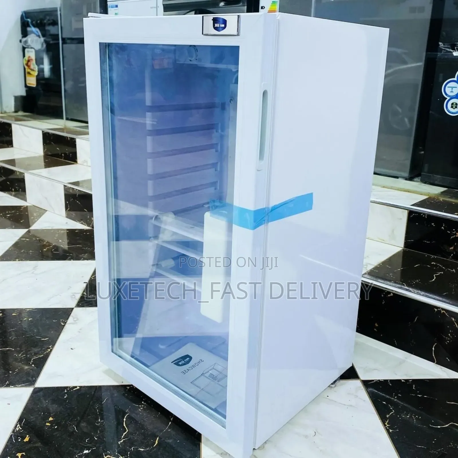 Mr UK Mini Show Case Fridge-White