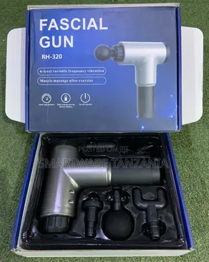 Portable Cordless Massage Gun 4 Head Massager, 6 Speed