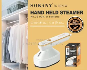 Sokany Handheld Steamer 125ml 1200W Sk3071r Vertical Steamer
