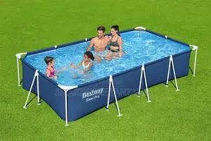 4M Bestway Steel Rectangular Above Ground Swimming Pool Set