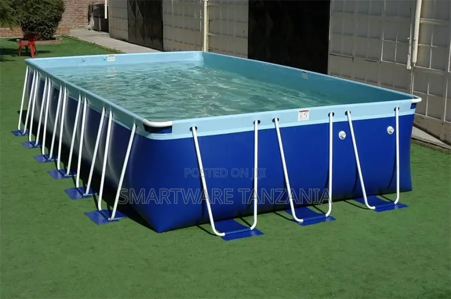 Rectangular Steel Frame Swimming Pool For Adults And Kids