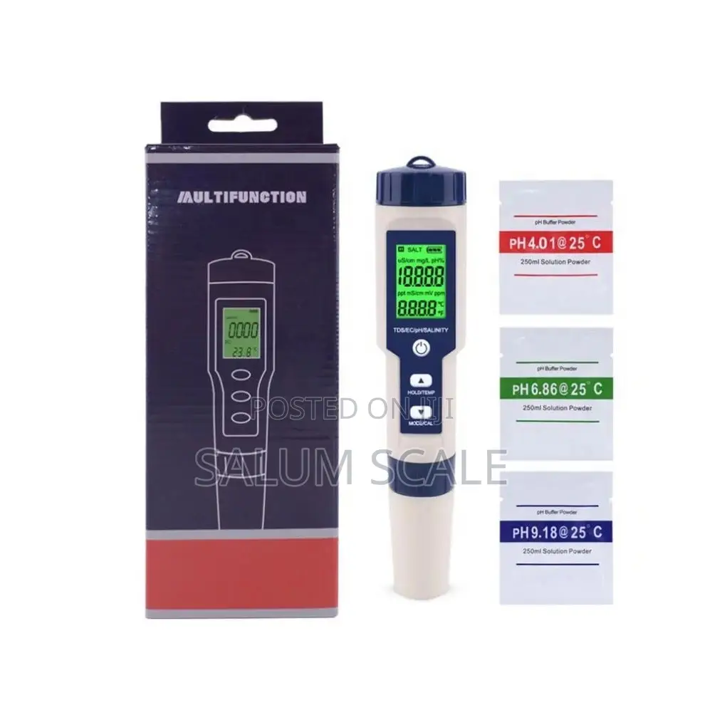 Ph Meter TDS Thermometer Salinity,