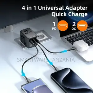 Multifunction Travel Adapter ( 3 USB Port / 2 USB-C ) PD 20W