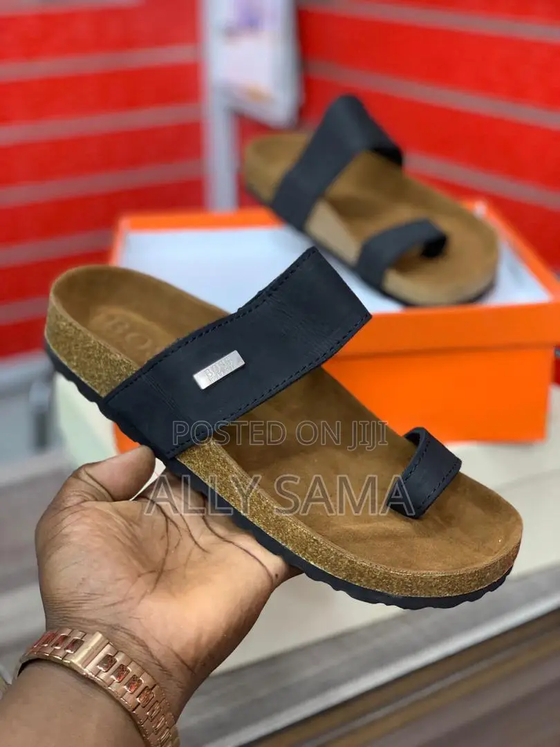 Open Shoes Boss Material Leather