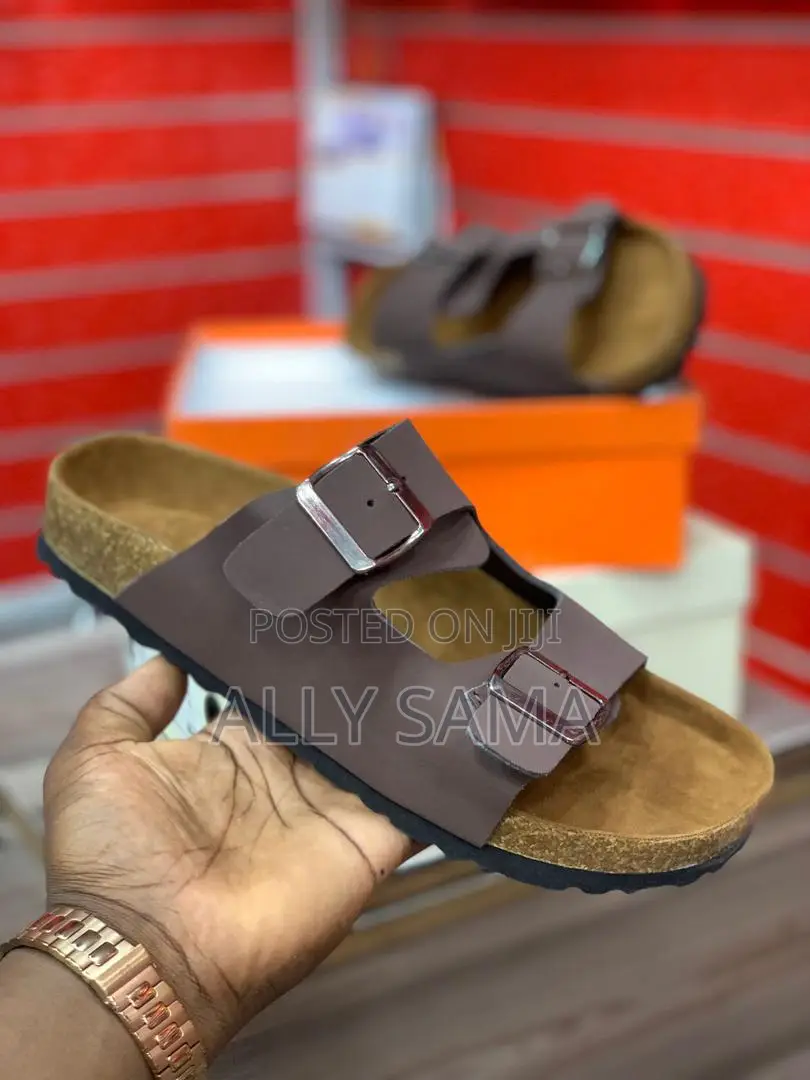 Open Shoes Boss Material Leather