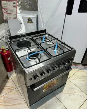 3 Gas Burner and 1 Electric Plate Cooker With Oven 60x60cm