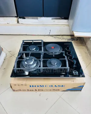 Homebase Table Top Cooker 3 Gas Burners and 1 Electric Plate