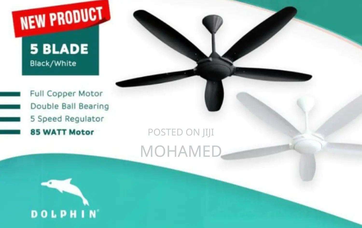 Dolphin Ceilling Fan/Feni 56 Size Blades