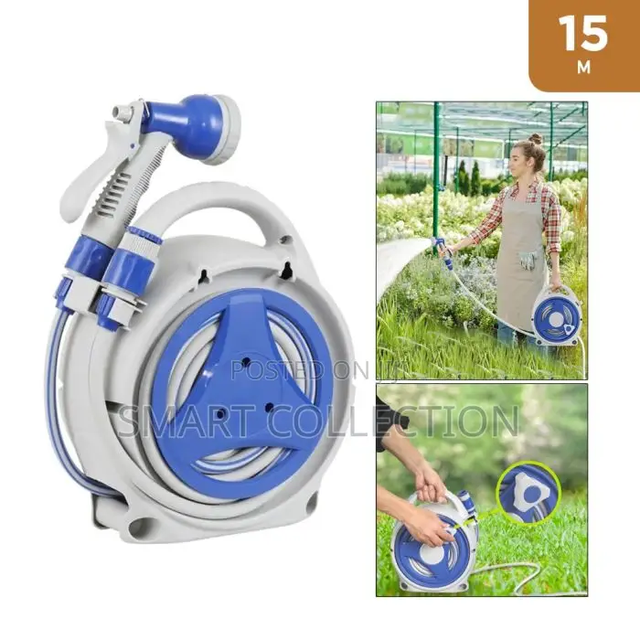 Multi-Purpose 15m Hose Reel Set for Garden