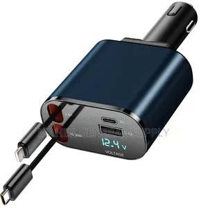 Retractable Car Charger 122w