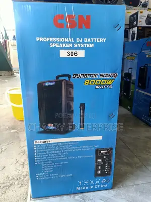 CSN Rechargeable Dj Battery Speaker System With Mic 8000W