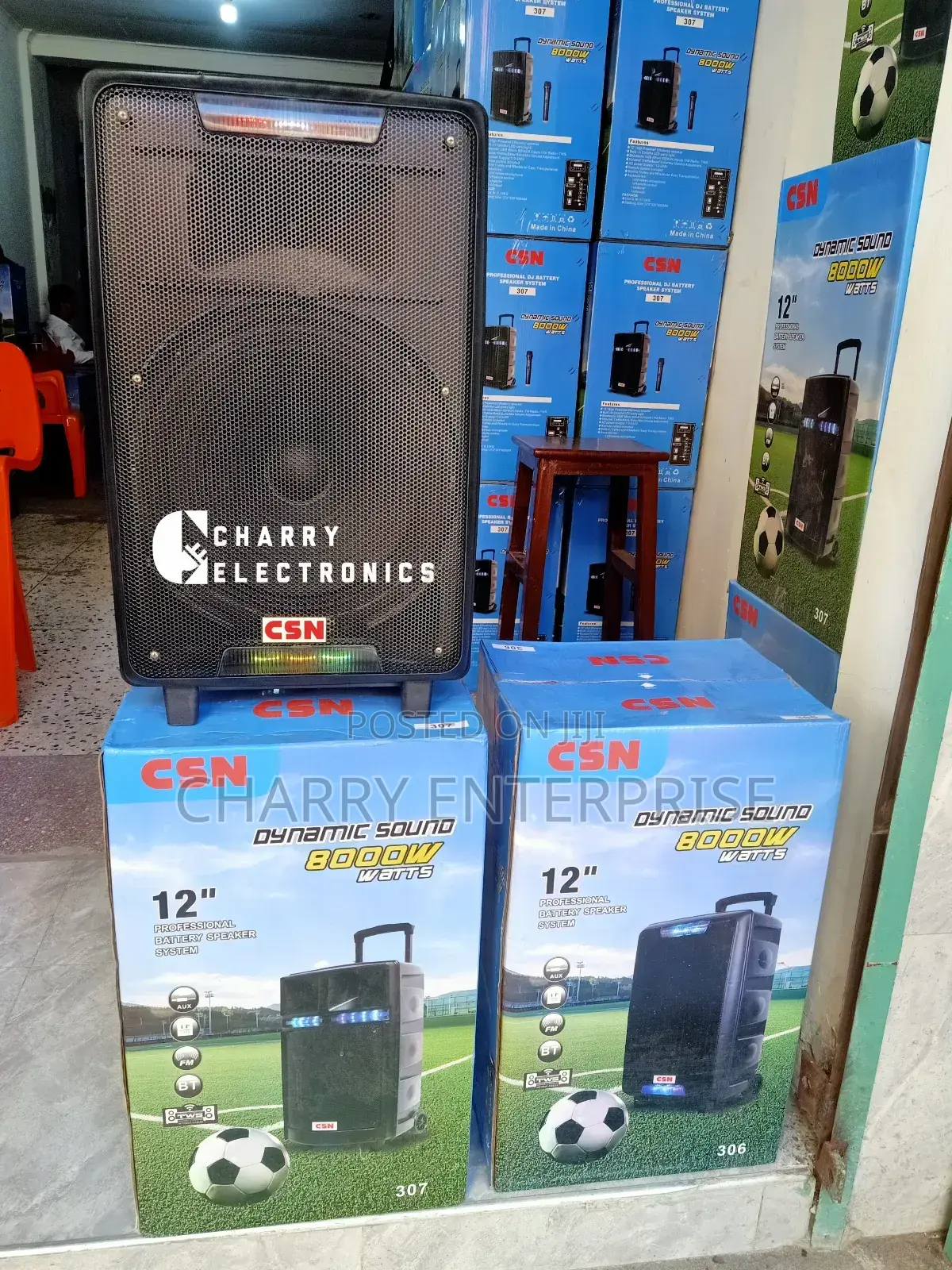CSN PROFESSIONAL Rechargeable Battery Speaker System 8000W