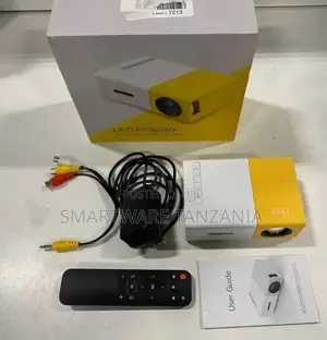 Portable LED Mini Projector White/Yellow New In Box
