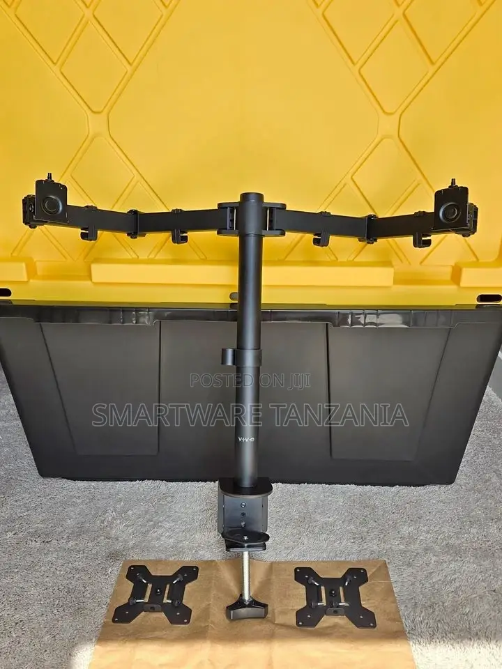 Dual Monitor 17"-27" Adjustable in Height Monitor Arm Stand