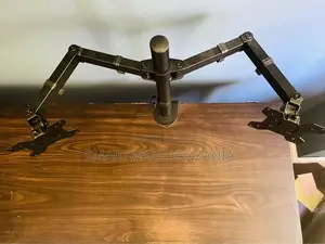 Dual Monitor Arm Mount Desk Stand | Height Adjustable Screen
