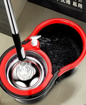 Household Magic Floor Cleaner Mop 360°Rotation/2mop Brushes.