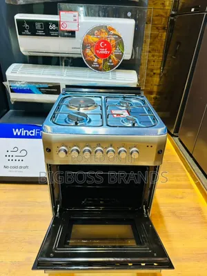 SPJ COOKER 60*60 Cm 3gas Burners + 1 Electric +OVEN
