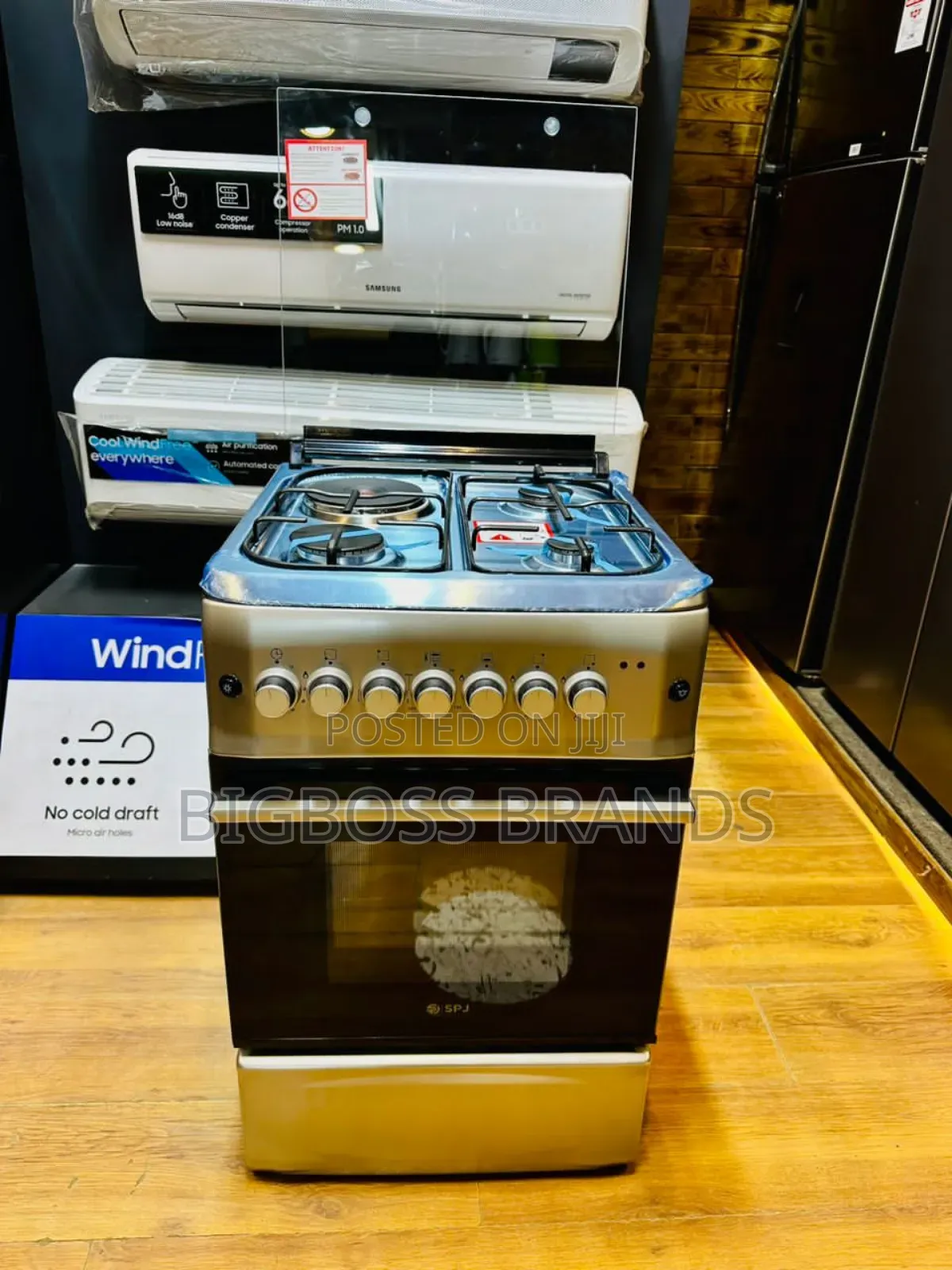 SPJ COOKER 50*55 CM 3gas + 1 Electric +E.OVEN