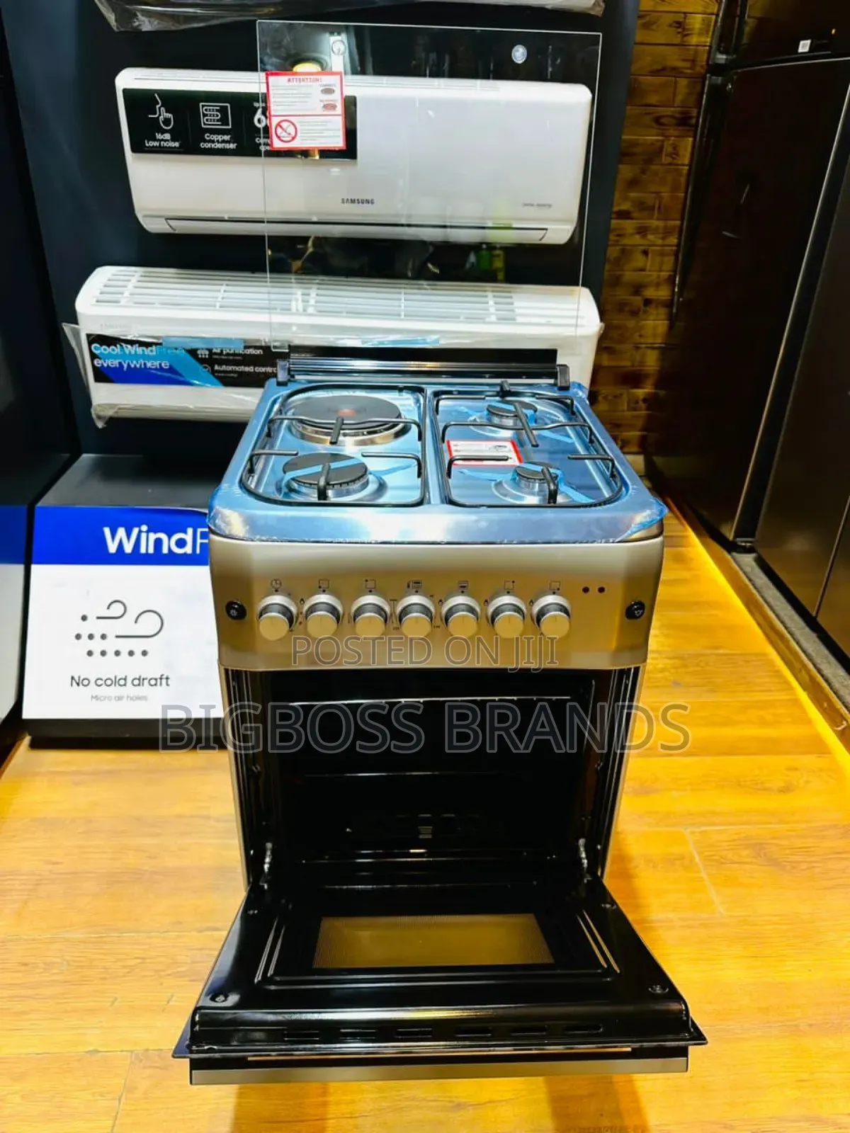 SPJ COOKER 50*55 CM 3gas + 1 Electric +E.OVEN