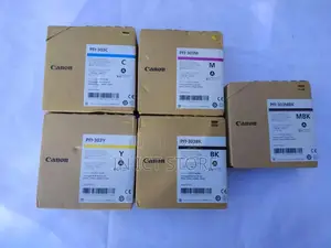 5 Genuine Canon PFI-303 Inks B/C M/Y MBK Inbox