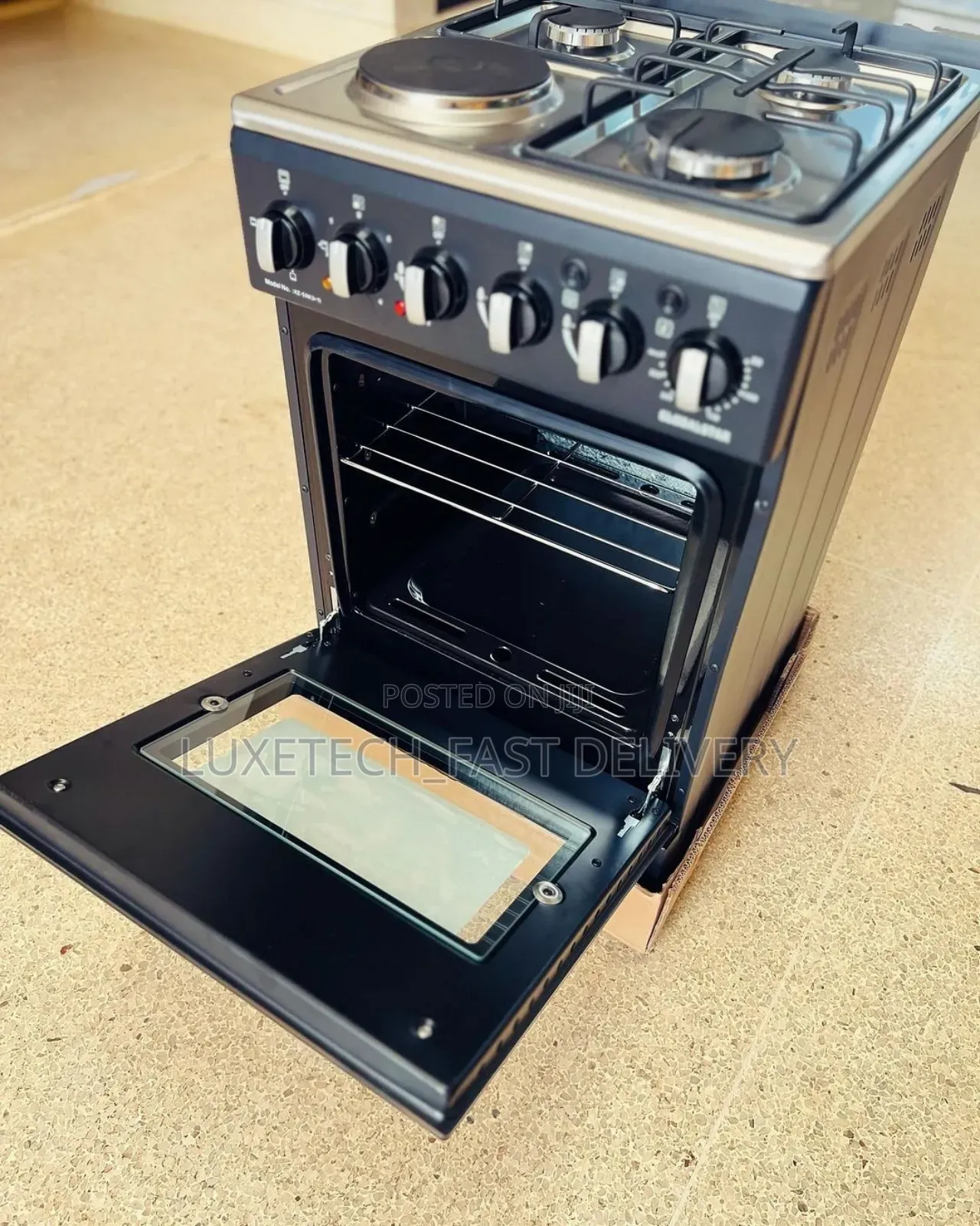 Global Star 2 Gas and 2 Electric Plate With Oven 50×50cm