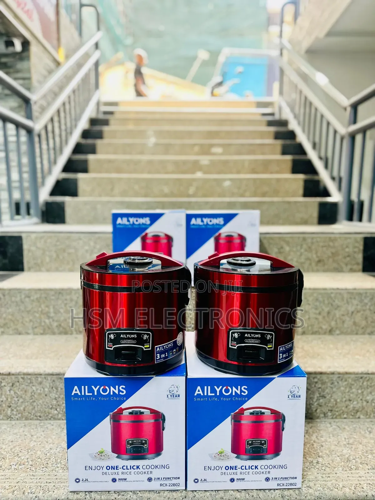 Ailyons Rice Cooker 2.2L