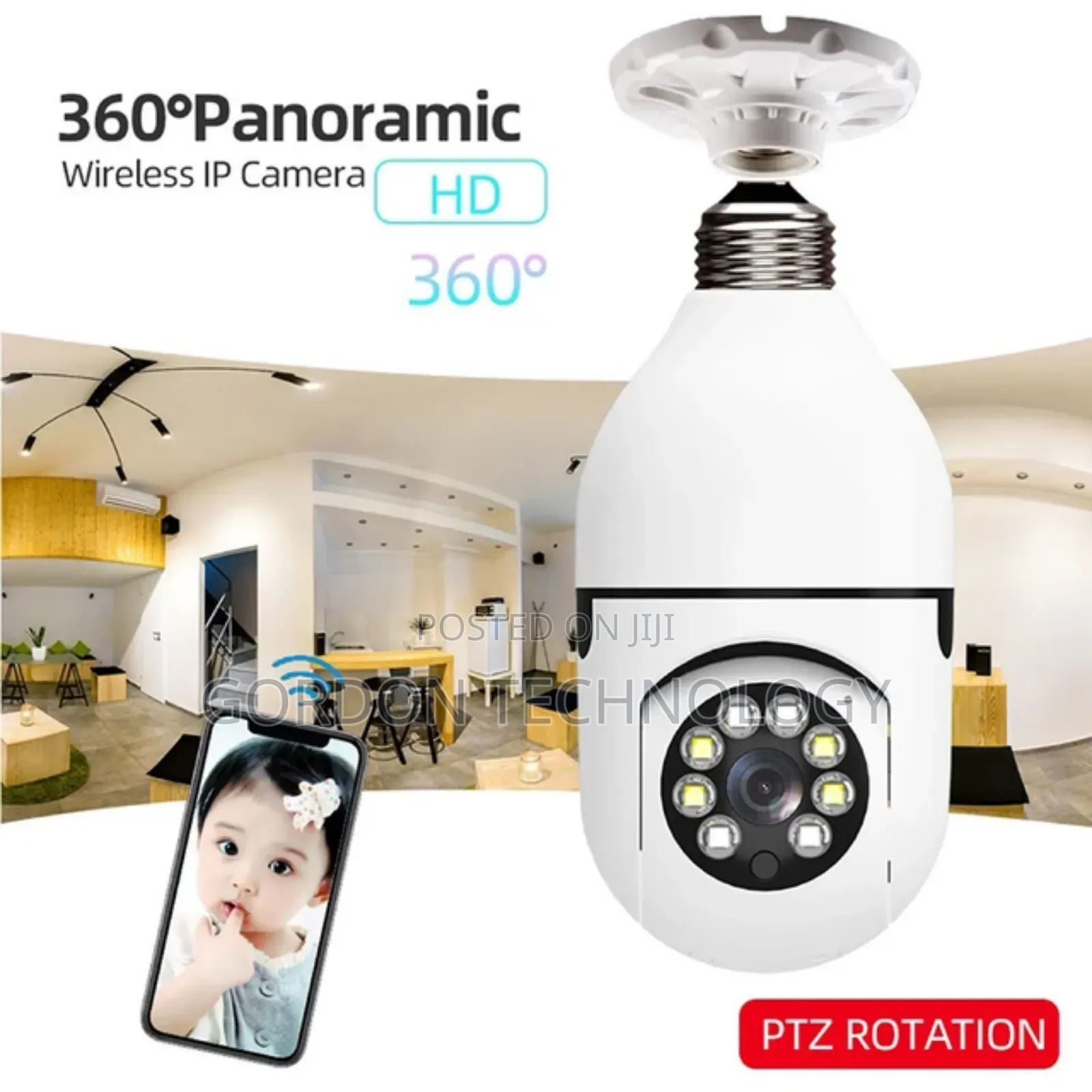 Smart Bulb(Taa Yenye CCTV Camera).