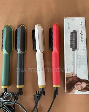 Hair Straightener Brush - Fast Heating Ceramic Hair Straight