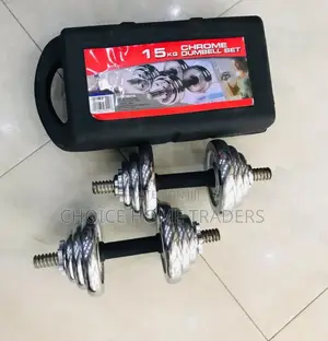 Chrome Barbel Dumbell Kg15 Set