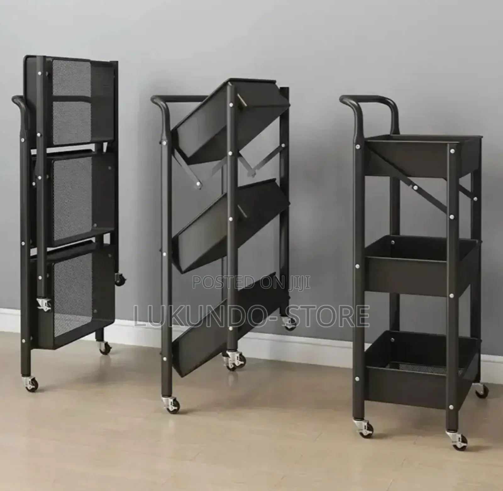 Rack Portable Folding Storage Three Layer