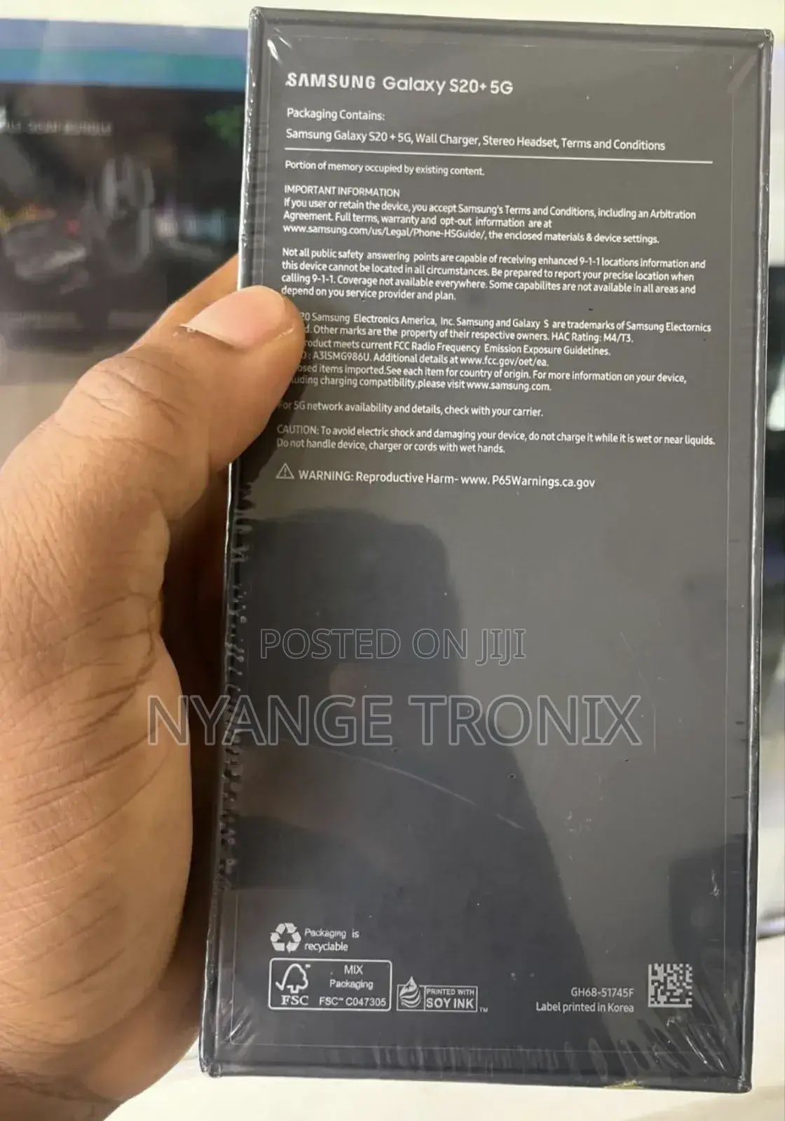 New Samsung Galaxy S20+ 128 GB Black