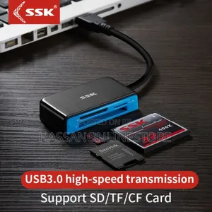 SSK SCRM330 USB3.0 Card Reader Support SD/TF/CF Card
