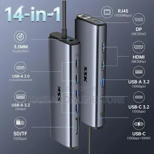 SSK 14 in 1 Type-C Hub