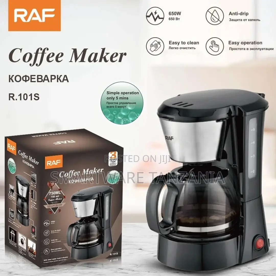 Coffee Maker Glass And Stainless Steel With Permanent Filter