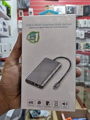 USB TYPE C Hub 8 In 1 PD Charging Hub Ethernet For Laptop PC
