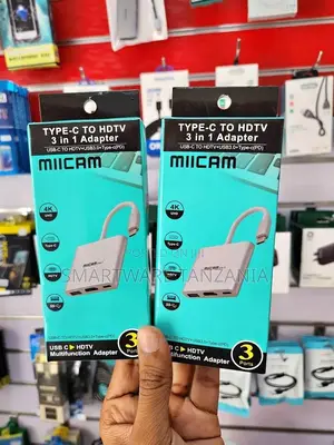 Type C Adapter With 3 Ports To Type C, HDMI USB 3.0