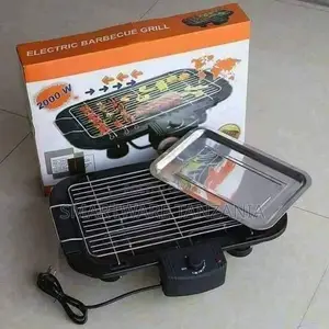 Indoor Smokeless Electric Barbeque Grill. Three Pin Plug