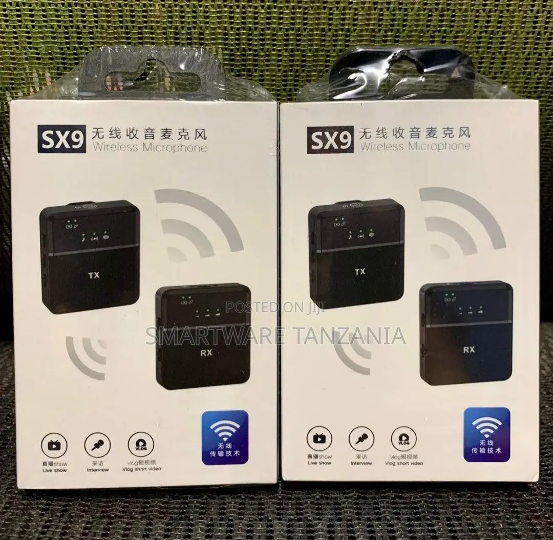 Wireless Microphone Video Recording Mic Android/iPhone/Pc