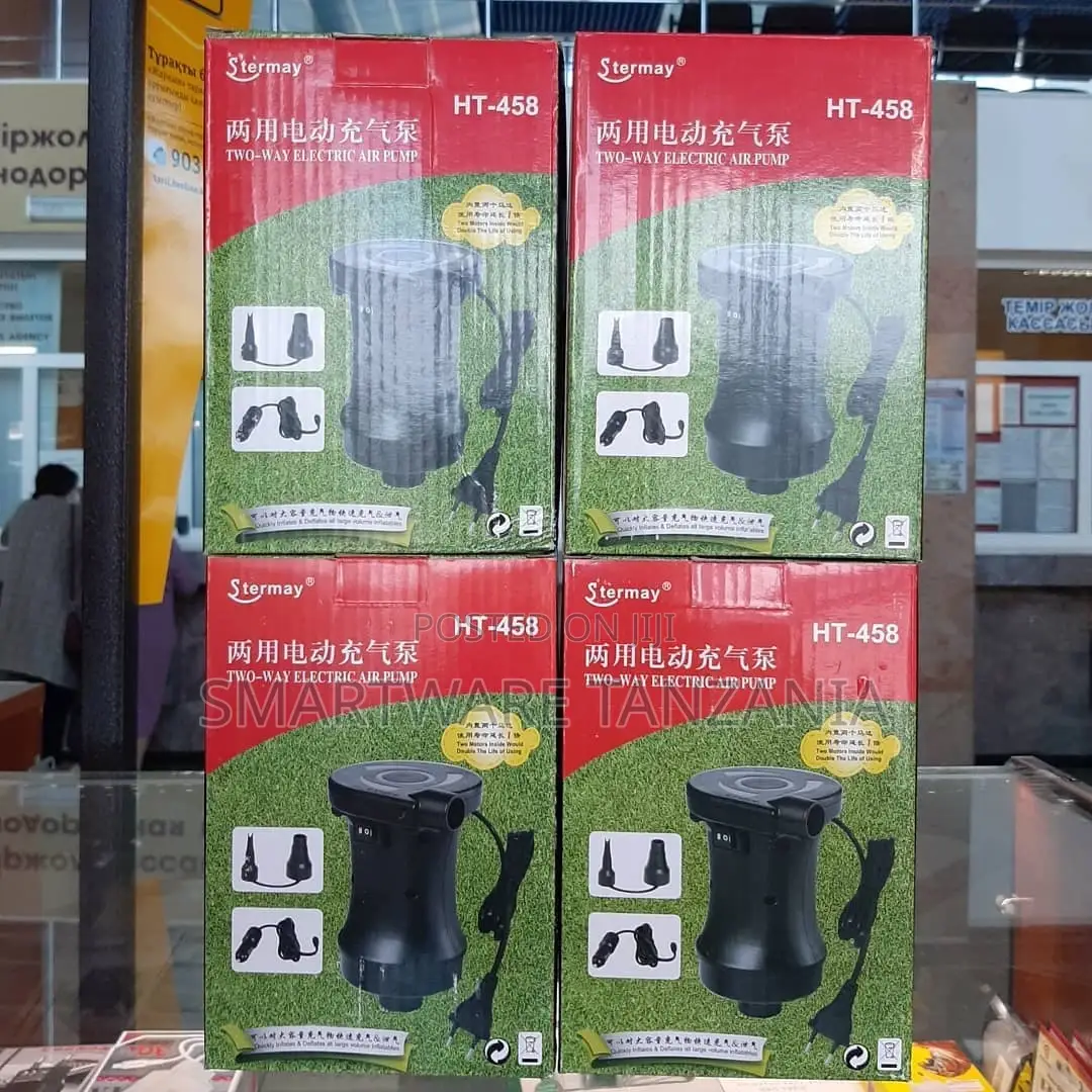 Electric Air Pump With 3 Nozzles Inflator/Deflator Pump