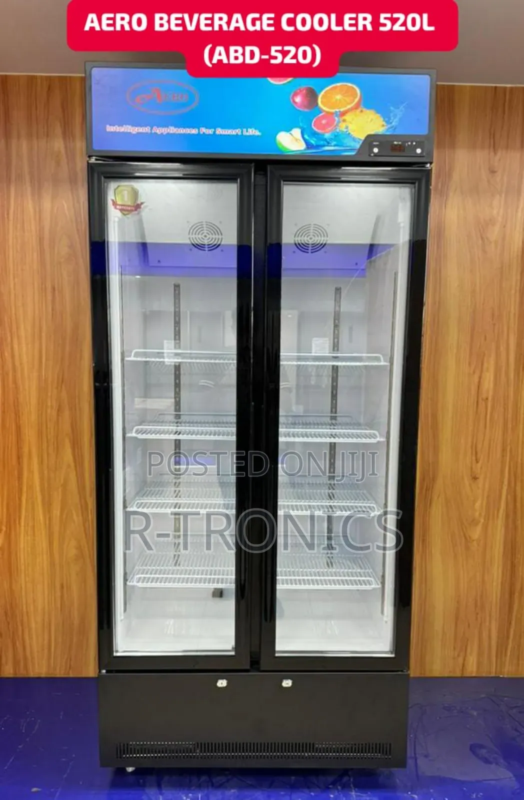 Aero Double Door Beverage Cooler (Showcase) 520 Litres