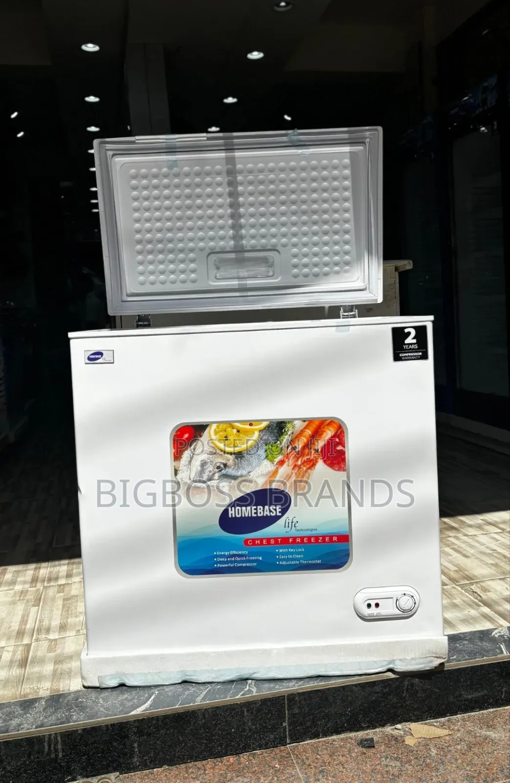 Homebase Glass Freezer 157L