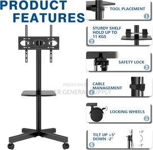 Heavy Duty Rolling Tv Stand